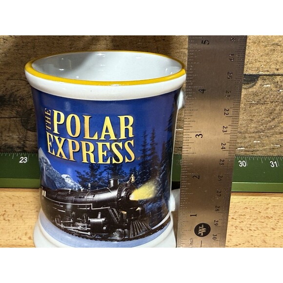 The Polar Express Believe Ticket 3D Train Hot Chocolate Coffee Tea Mug - Unused - Picture 9 of 10